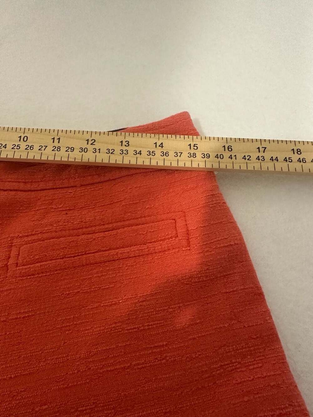 Trina Turk Red Coral Textured Tailored Shorts Size 6 Coral Summer Chic - Picture 11 of 11